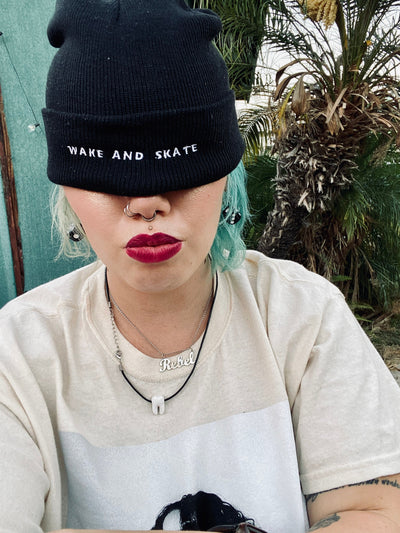 Wake and Skate *choose your color* beanie