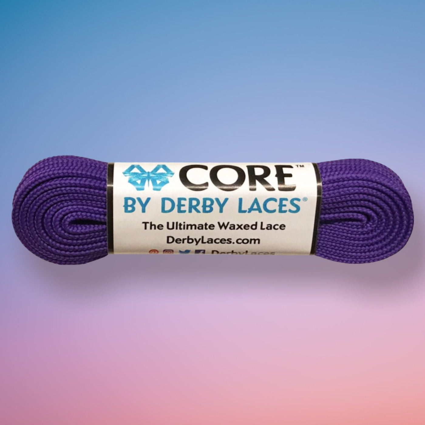 Dark Purple 96 inch CORE Roller Skate Laces (Narrow 6mm)
