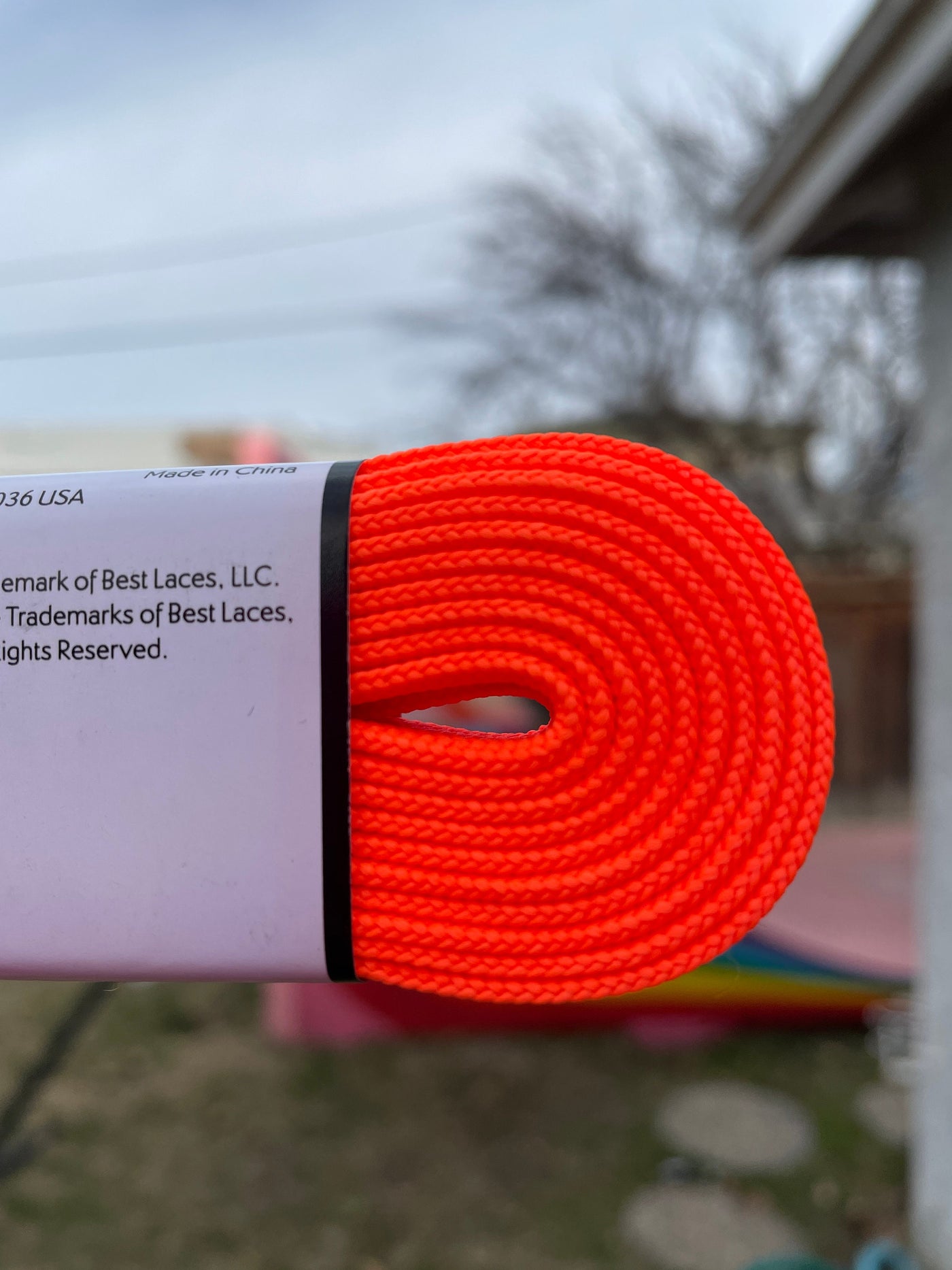 Neon Orange 96 inch CORE Roller Skate Laces (Narrow 6mm)