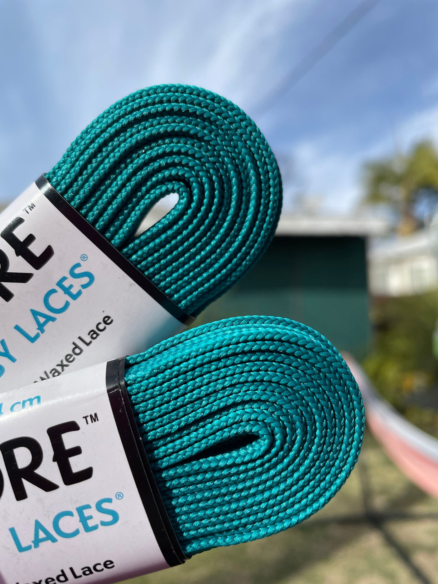 Teal 96 inch Roller Skate CORE Laces! Narrow 6mm, Pair