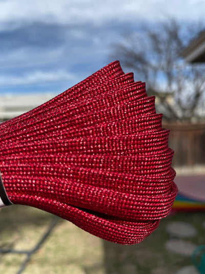 Red Metallic 96 inch SPARK Roller Skate Laces