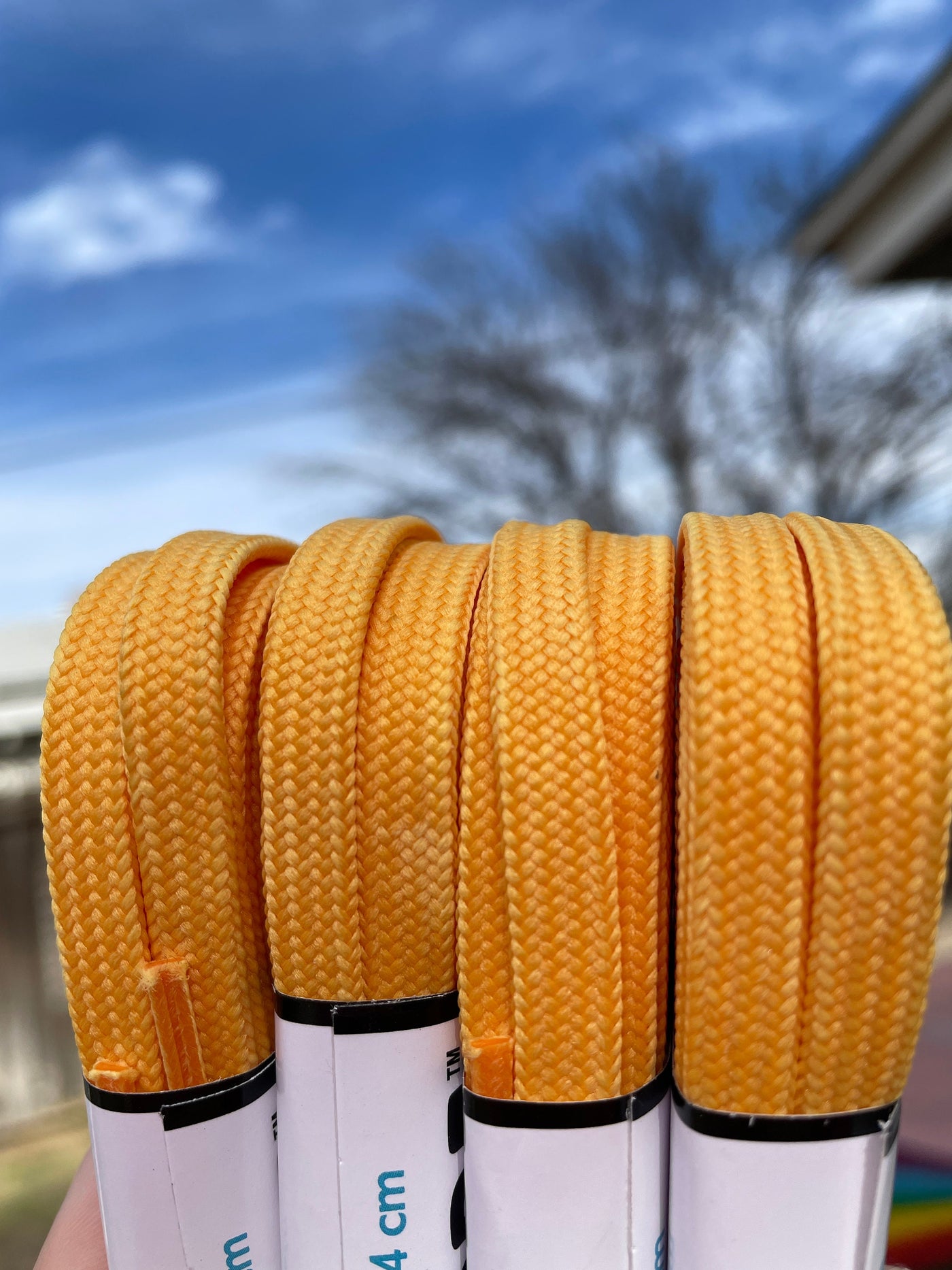 Sunflower Yellow – 96 inch CORE Roller Skate Laces (Narrow 6mm)