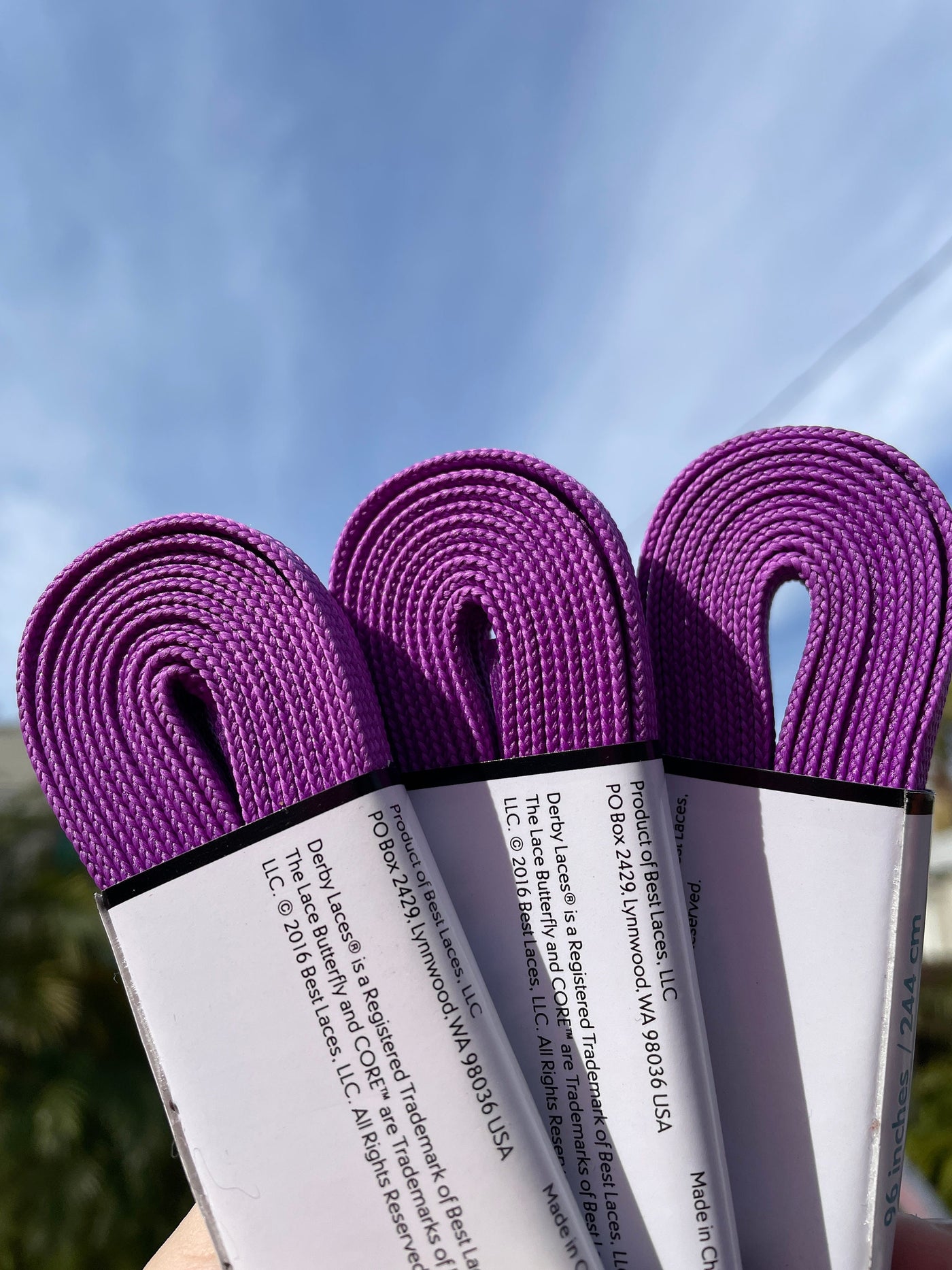 Grape Purple – 96 inch CORE Roller Skate Laces (Narrow 6mm)