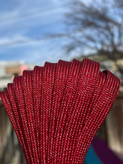 Red Metallic 96 inch SPARK Roller Skate Laces