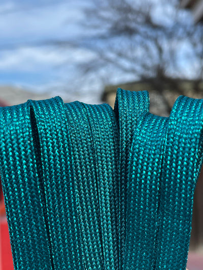Teal Metallic 96 inch SPARK Roller Skate Laces