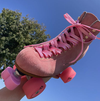 Pink Metallic 96 inch SPARK Roller Skate Laces