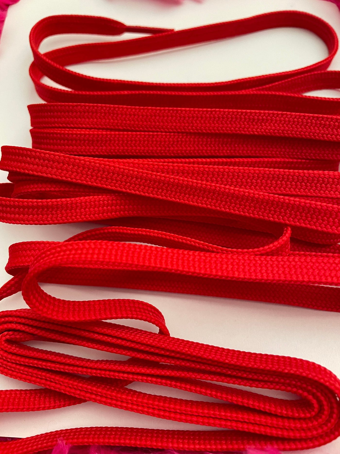 Red 96 inch CORE Roller Skate Laces (Narrow 6mm)