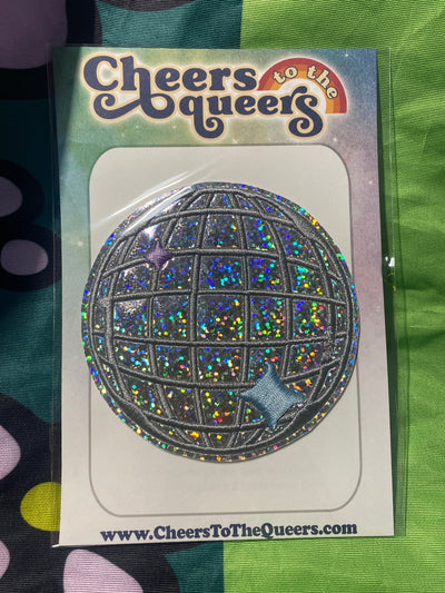 Disco Ball Holographic Patch 3.5 inches *Choose Your Style*