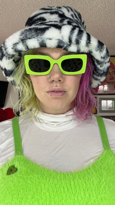 Neon Slime Green Sunglasses