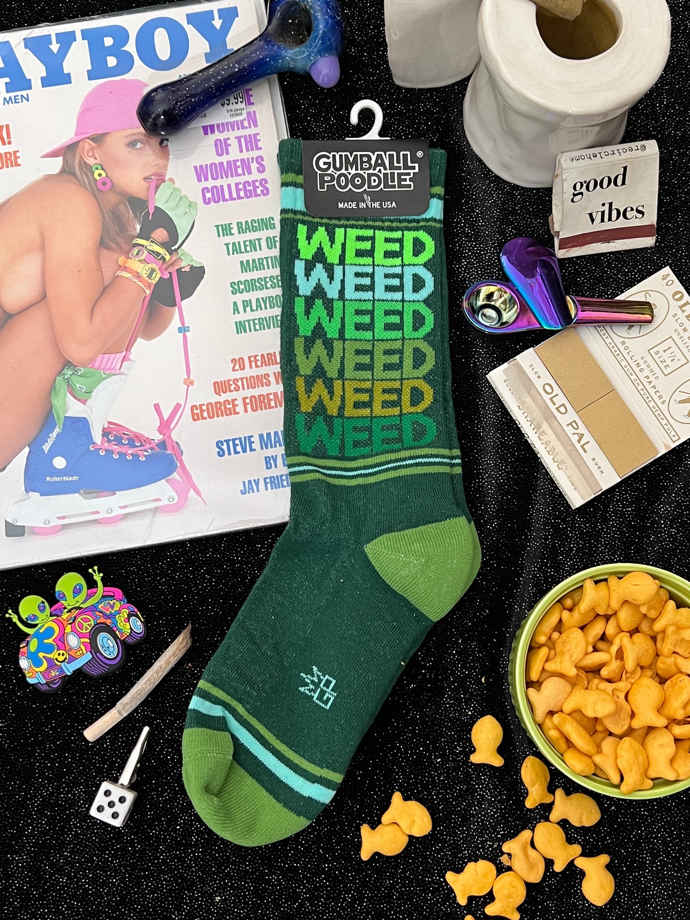 Weed gym socks