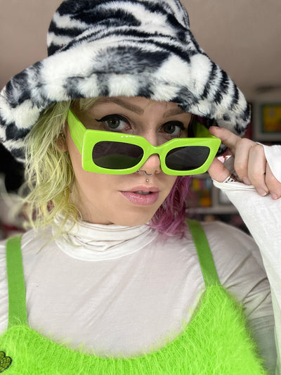 Neon Slime Green Sunglasses