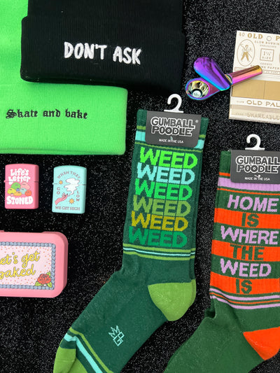 Home is Where the Weed Is gym socks