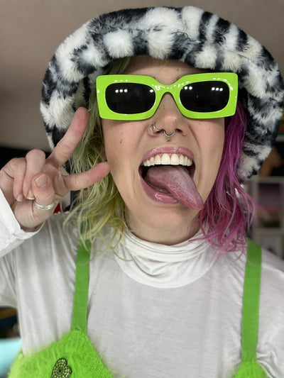 Neon Slime Green Sunglasses