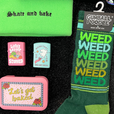 Weed gym socks