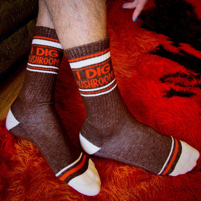 I Dig Mushrooms Socks