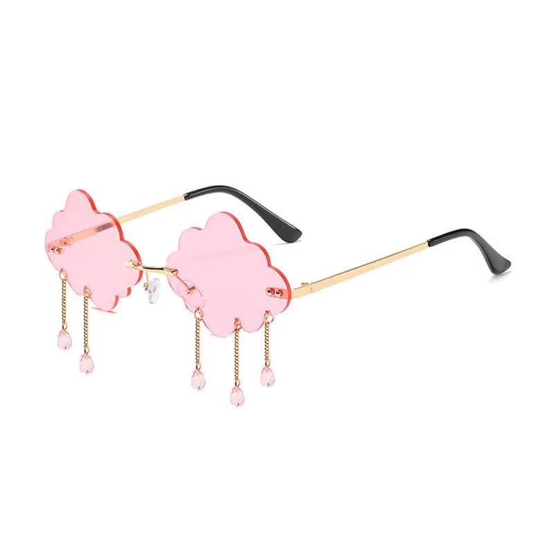 Pink Cloud Cries in Roller Skate Sunglasses